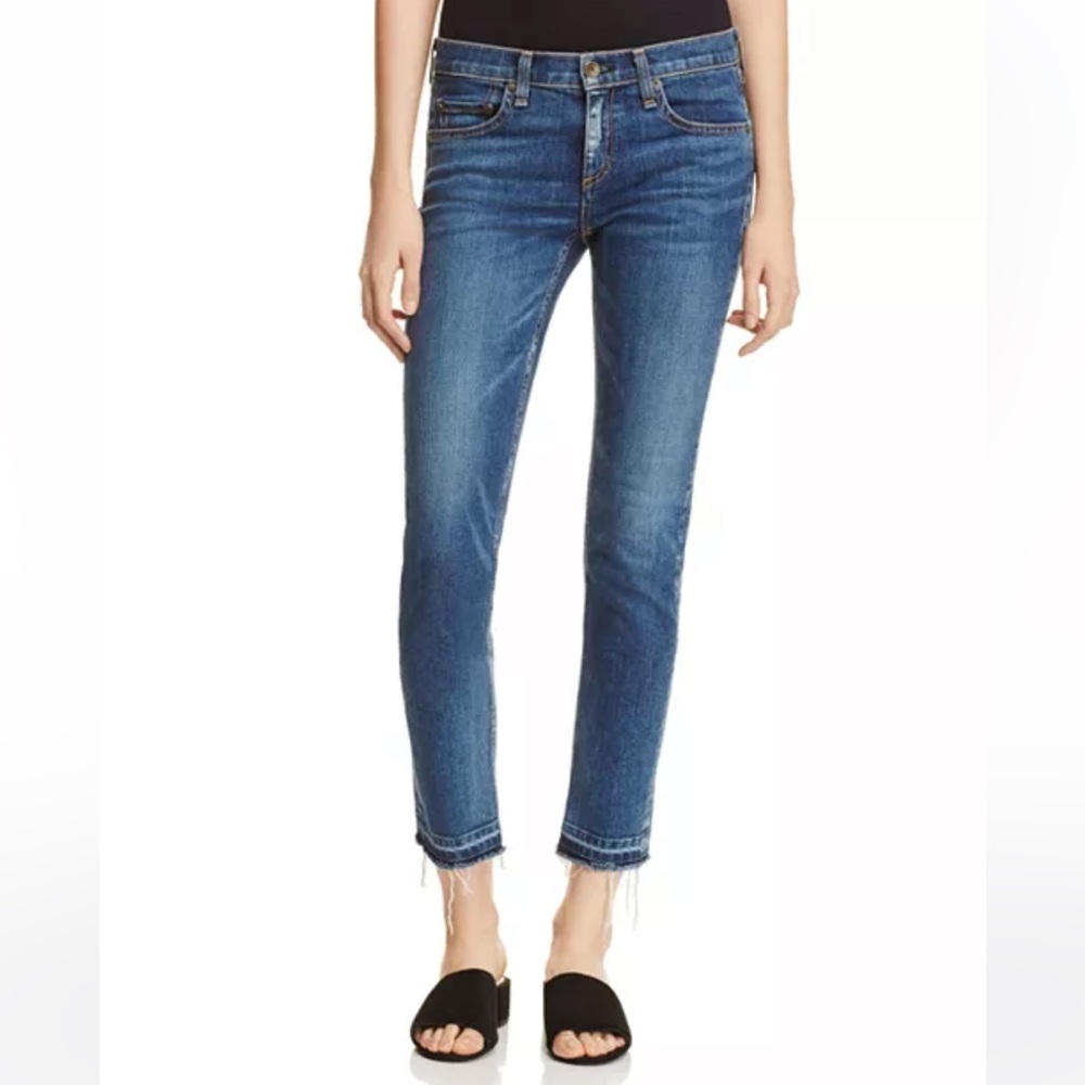 Rag & Bone Dre Slim Boyfriend Crop Jeans in Livingston